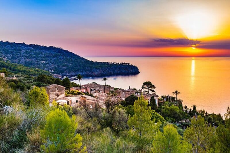 Mallorca seaview sunset