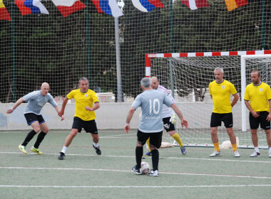 Mallorca walking football soccer goal